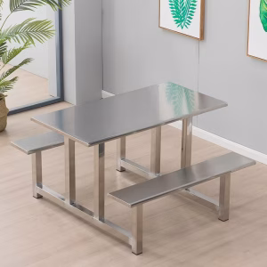 Steel Dining Table – Durable & Spacious Seating Solution