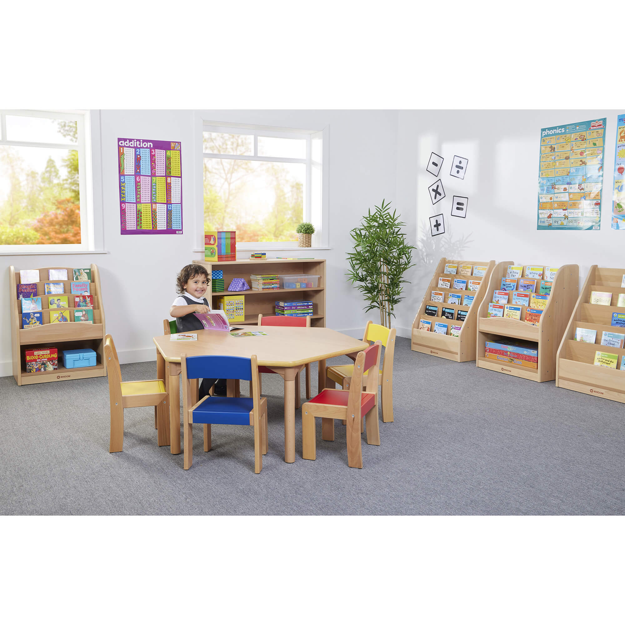 Hexagon Table – Modern & Spacious Multi-Seater Table - Image 7