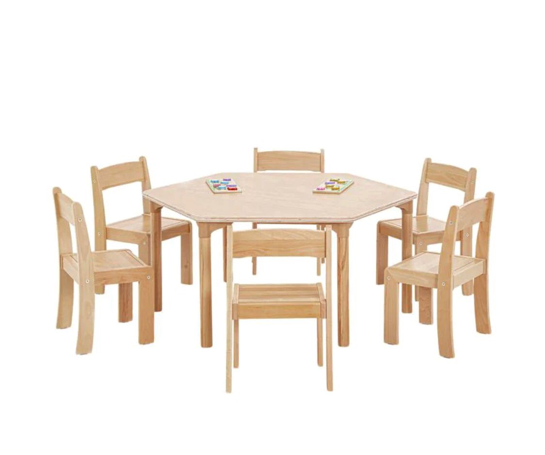 Hexagon Table – Modern & Spacious Multi-Seater Table - Image 4